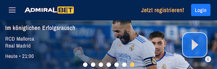 Admiralbet Real Madrid Livestream