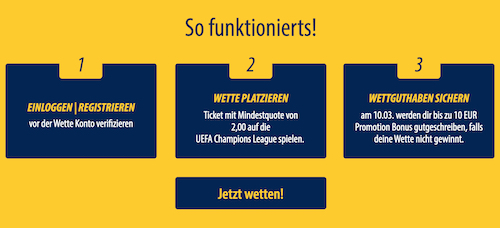 Admiralbet Champions League Gratiswette