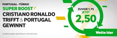 Portugal Türkei Betway Super Boost Ronaldo