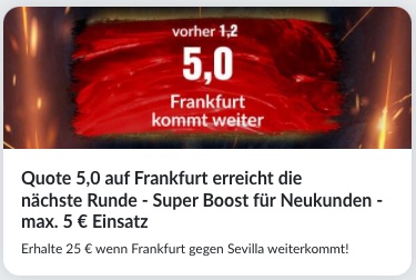 Frankfurt kommt weiter gegen Betis BildBet Quote 5.0