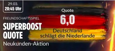 BildBet Niederlande gegen Deutschland Super Boost Quote