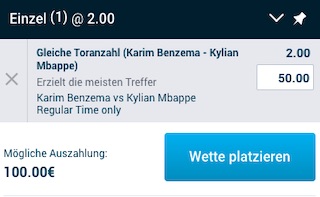 Spezialquoten zur Champions League Mybet