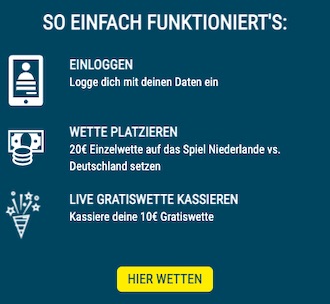 NED GER 10€ Live Gratiswette Sportwetten.de