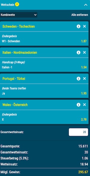 WM Play Off Kombiwette bei Sportwetten.de