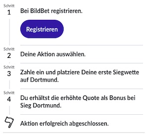 BildBet Super Boost Bedingungen Mainz Dortmund