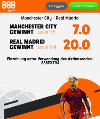 Manchester City Real Madrid Boost 888sport