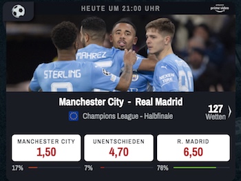 Man City Real Madrid quoten winamax