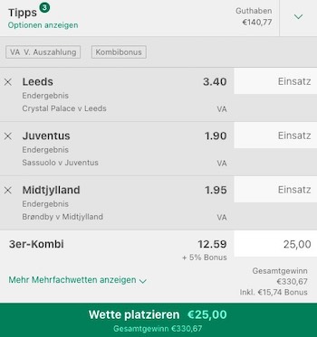 Wettschein bet365 neu