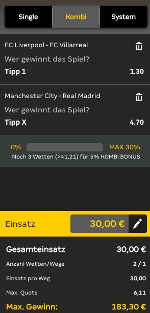 Champions League Halbfinale Wette XTiP