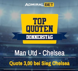 ADMIRALBET Chelsea Topquote gegen Manchester United