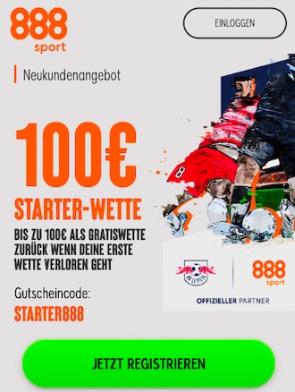 100€ Starter Wette bei 888sport