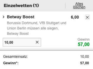 Betway Bundesliga Super Boost Spieltag 34