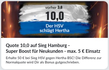Hamburg Sieg gegen Hertha BildBet Boost