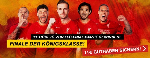 Interwetten Liverpool Final Party und FreeBet