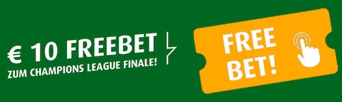 Tipp3 10€ Champions League Finale FreeBet