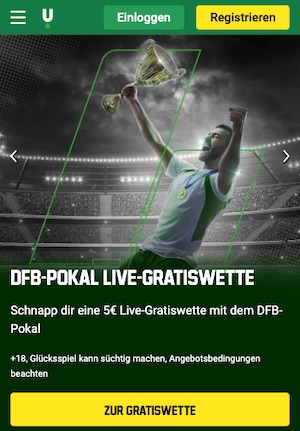 DFB Pokal Finale Gratiswette bei Unibet