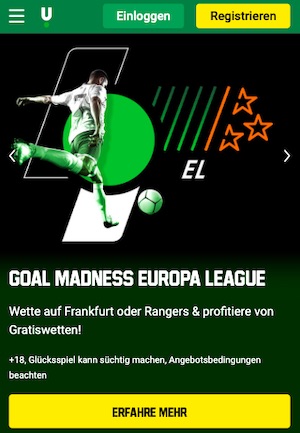 Frankfurt Rangers Goal Madness bei Unibet