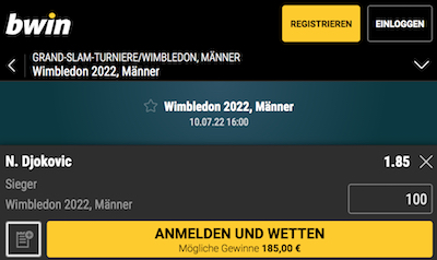 bwin jokerwette wimbledon