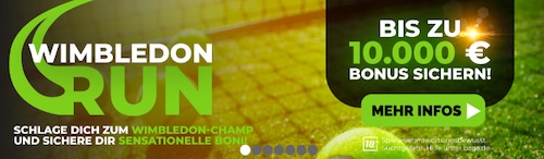 Wimbledon Run bei Happybet