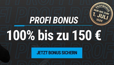 NEOBET Profi Bonus nur noch bis 1.7.2022