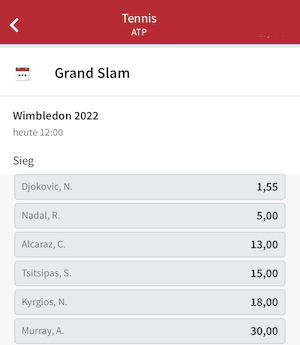 tipico wimbledon quoten herren