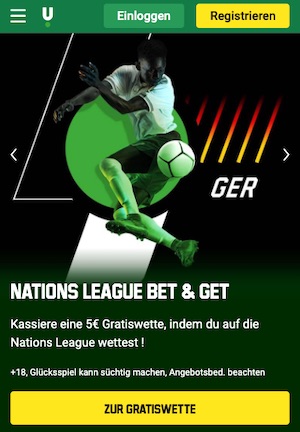 Unibet 5 Euro Nations League Promo