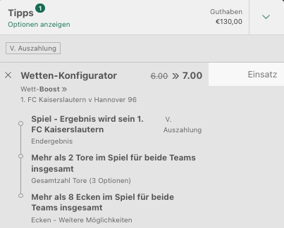 bet365 Boost FCK vs H96