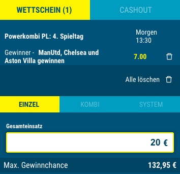 Sportwetten.de Premier League Powerkombi