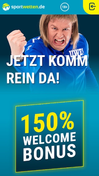 Sportwetten.de 150% Welcome Bonus