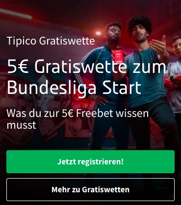 Bundesliga Freebet bei Tipico