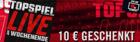 10€ geschenkt bei Winamax zum topspiel