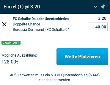 Dortmund vs Schalke Wettquoten bei MyBet