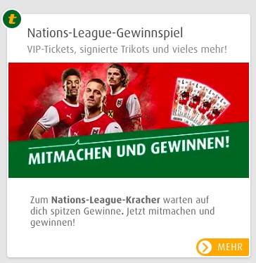 Nations League VIP Ticket Gewinnspiel bei Tipp3