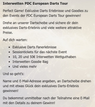 Bedingungen zu Interwetten Perfect Game