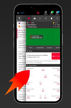 Neobet Live Quotenboosts - auf erhöhte Quoten wetten