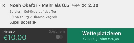 Bet365 Super Boost Wettschein