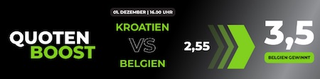 Kroatien Belgien Quotenboost Happybet