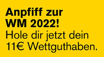 Interwetten WM 11€ Guthaben