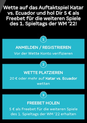 FreeBet Bedingungen WM Start bei XTiP