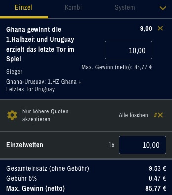 Ghana vs Uruguay Sportwetten Tipp ADMIRALBET