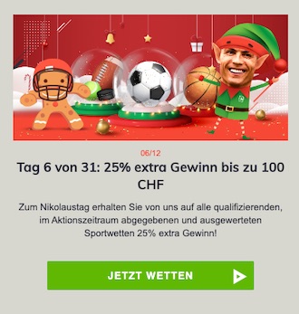 25% Bahigo Nikolaus Aktion