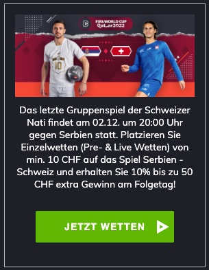 Serbien vs Schweiz Aktion bei Bahigo