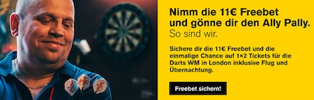 11€ Interwetten Darts WM FreeBet