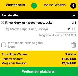 Interwetten Darts WM FreeBet