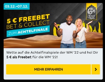 WM Achtelfinale 5€ FreeBet Merkur Sports