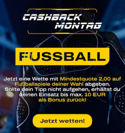 Admiralbet Cashback Montag