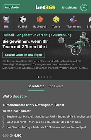 bet365 wett boost