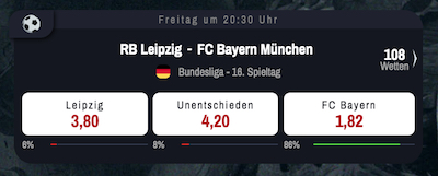 winamax leipzig bayern quoten