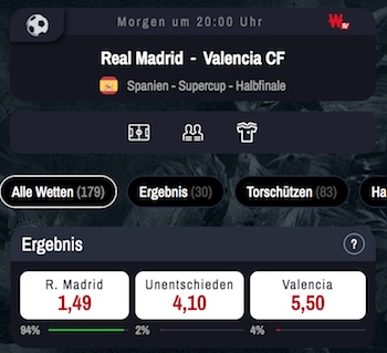 winamax real madrid supercopa quoten