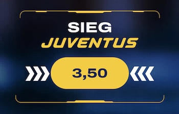 Juventus mit Quote 3,50 beim Topquoten Donnerstag